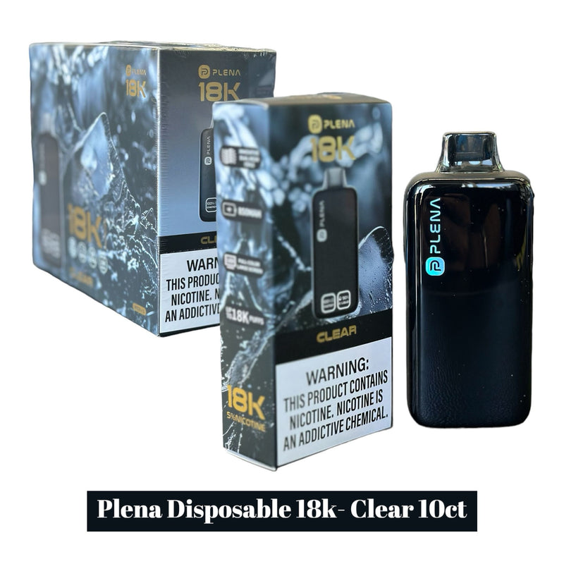 Plena 18K Disposable Vape  Clear- 5ct