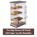 Prestige Roosevelt Wood 250 Cigar Acrylic Humidor