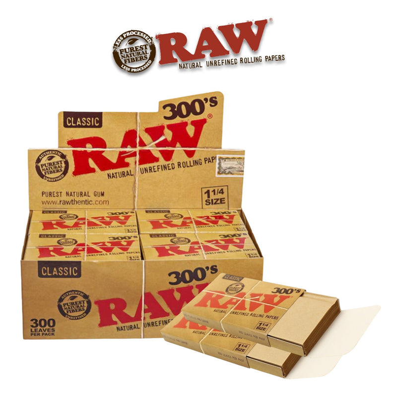 Raw Classic 300 Papers 1 1/4 20pack