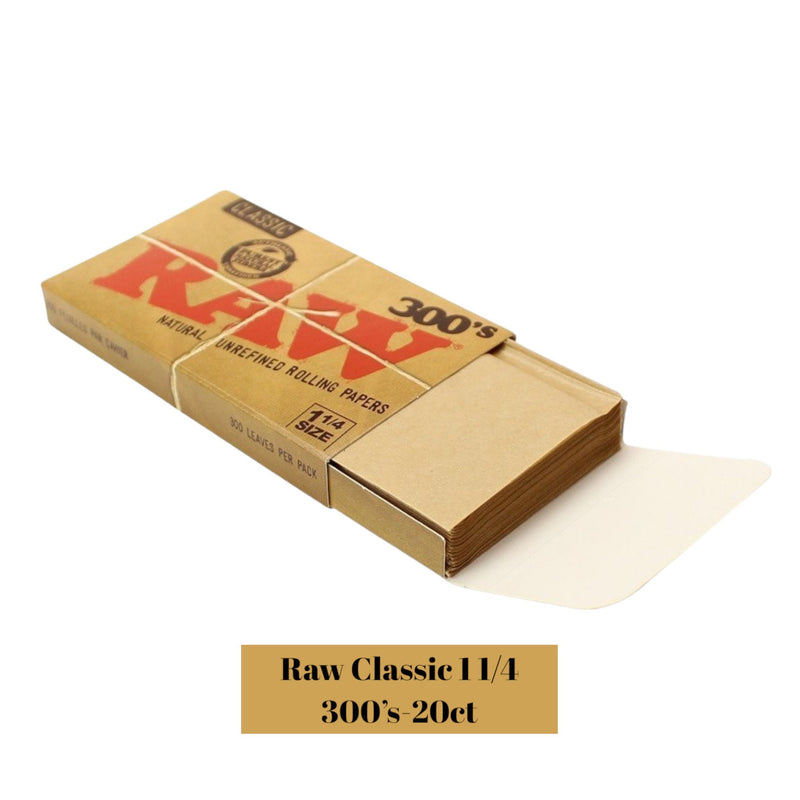 Raw Classic 300 Papers 1 1/4 20pack