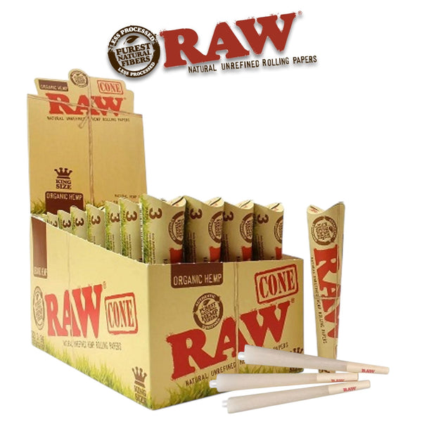 Raw ORGANIC Cones King 3pk-32ct