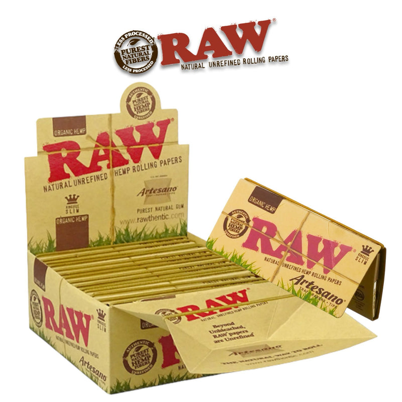 Raw Organic Papers Artesano King Slim-15ct