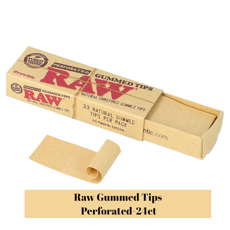 Raw Gummed Tips Perforated-24ct