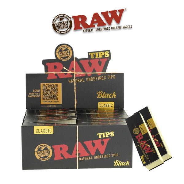 Raw Classic Tips Black-50ct