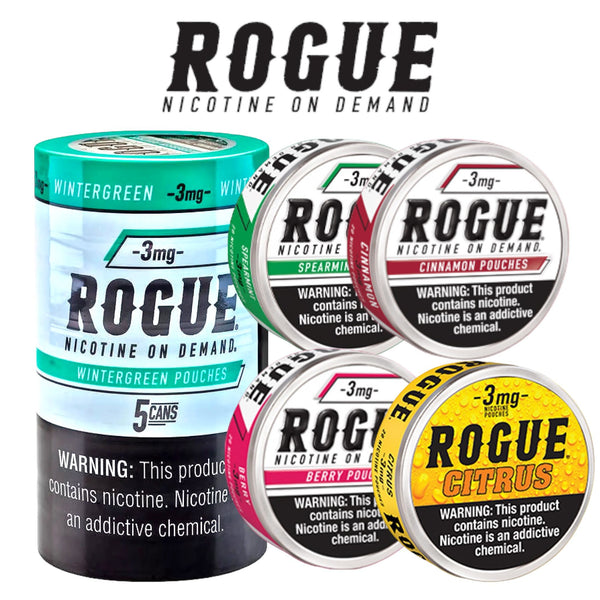 Rogue 3mg Nicotine Pouches 20pk- 5ct