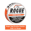 Rogue 3mg Nicotine Pouches 20pk- 5ct