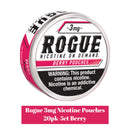 Rogue 3mg Nicotine Pouches 20pk- 5ct