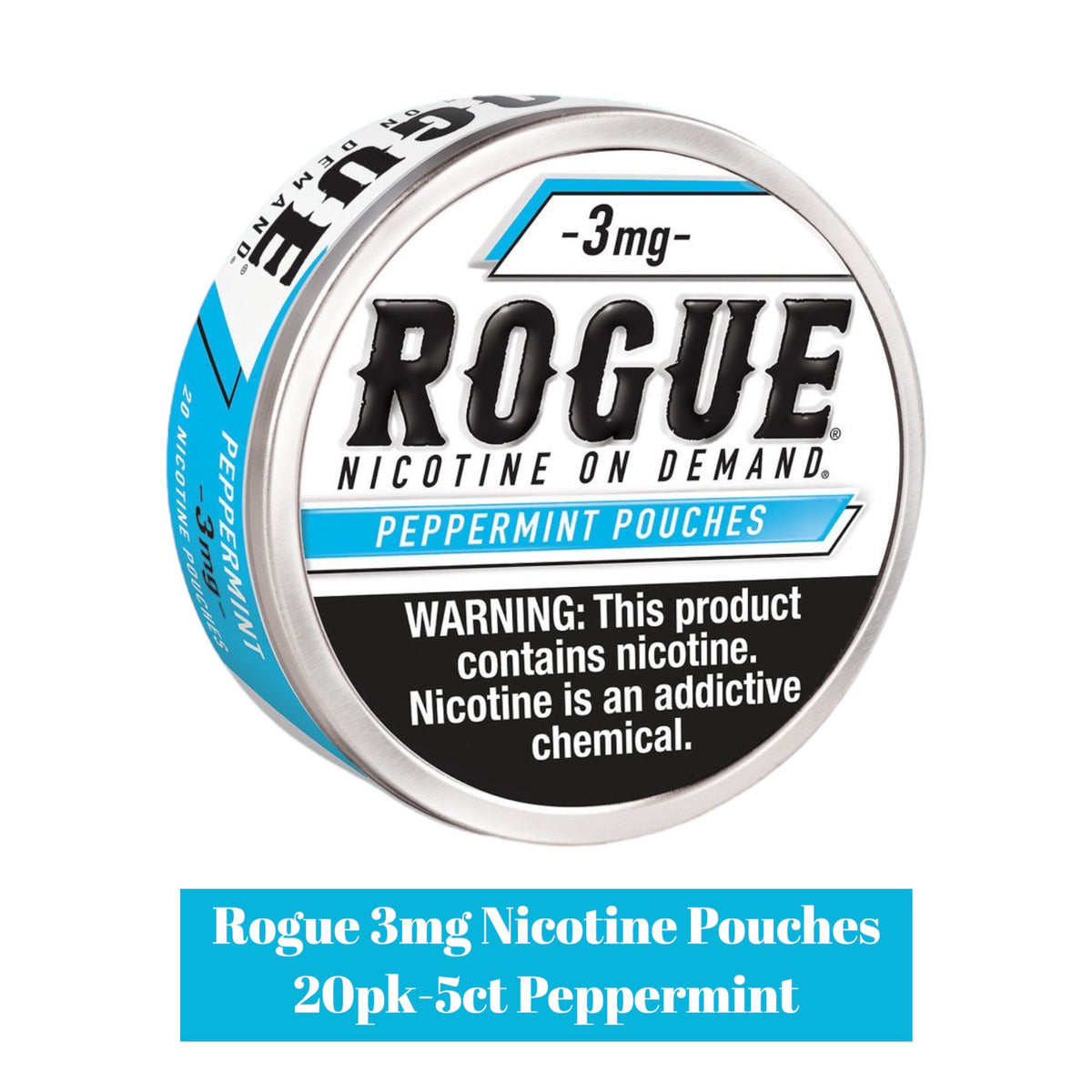 rogue spitless tobacco Rogue 3mg Nicotine Pouches 20pk- 5ct