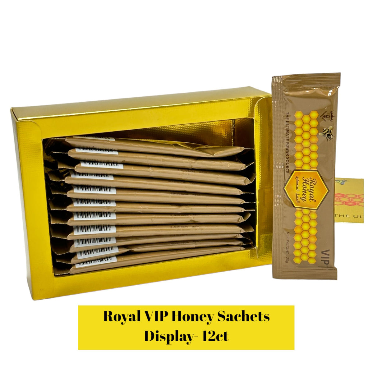 Royal Vip Honey Sachet Display-12ct | SoCAL Distro LLC