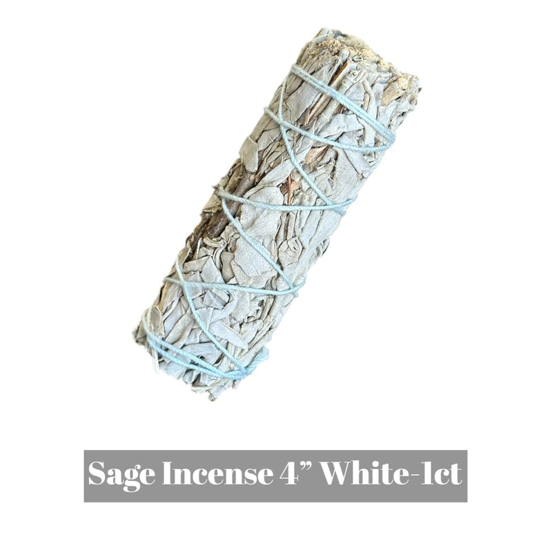 Sage Incense 4" White - 1ct