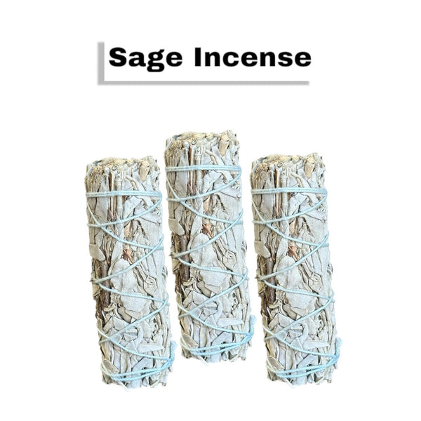 Sage Incense 4" White - 1ct