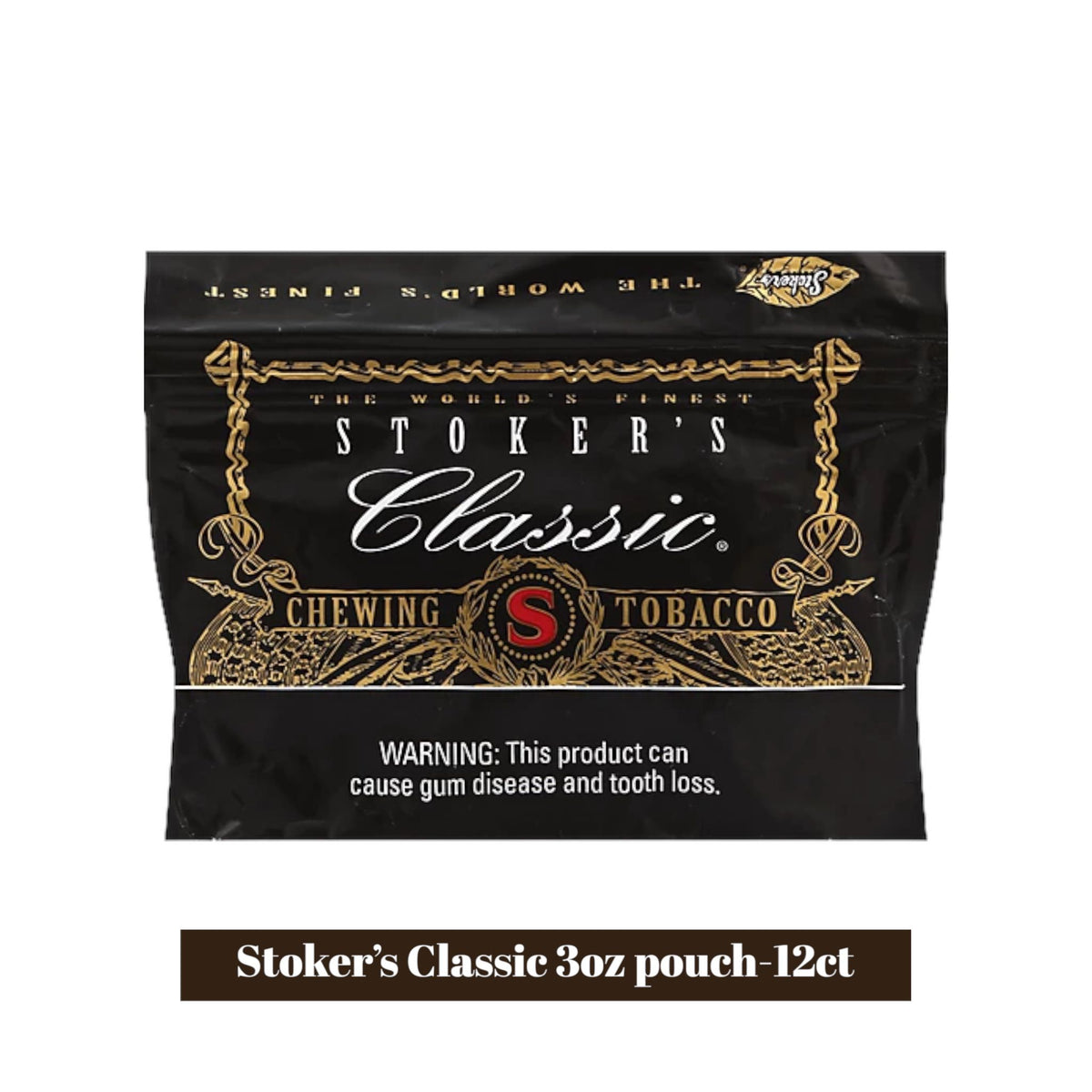 Stoker's Classic Chewing Tobacco 3oz-12ct