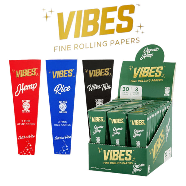 Vibes KING Cone 3pk-30ct