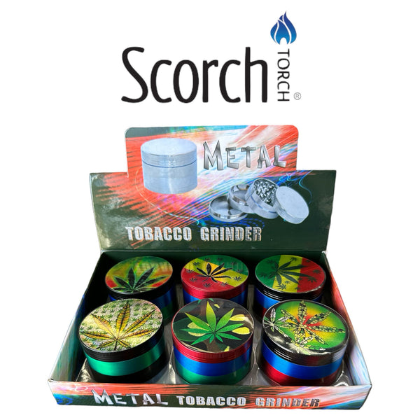 Scorch 40-15/Rasta Leaf Asst Grinder-6ct