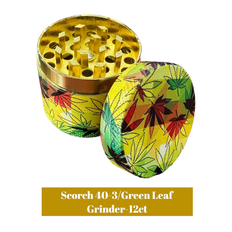 Scorch 40-3/Green Leaf Grinder-12ct