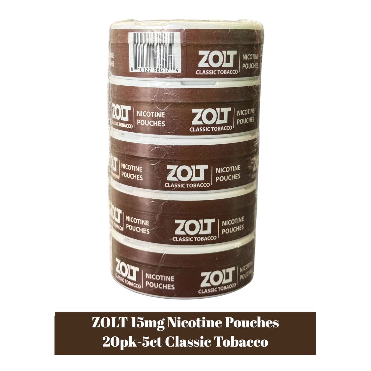 Zolt Nicotine Pouch 15mg - 5ct | SoCAL Distro LLC