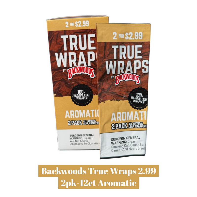 how much tobacco is in a backwood wrap Backwoods True Wraps 2.99 2pk-12ct Backwoods True Wraps Original 2CIGAR