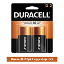 Duracell D2 2pk Coppertop- 6ct