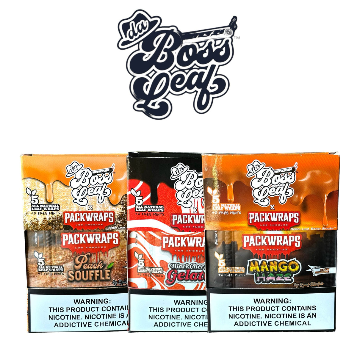 ★BADBLOOD★ Beyond Soft Light Rollneck Long Sleeve Tobacco BOSS X Packwraps 7pk - 8ct | SoCAL Distro LLC