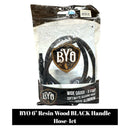 B.Y.O 6" Resin Wood Handle Hose-1ct