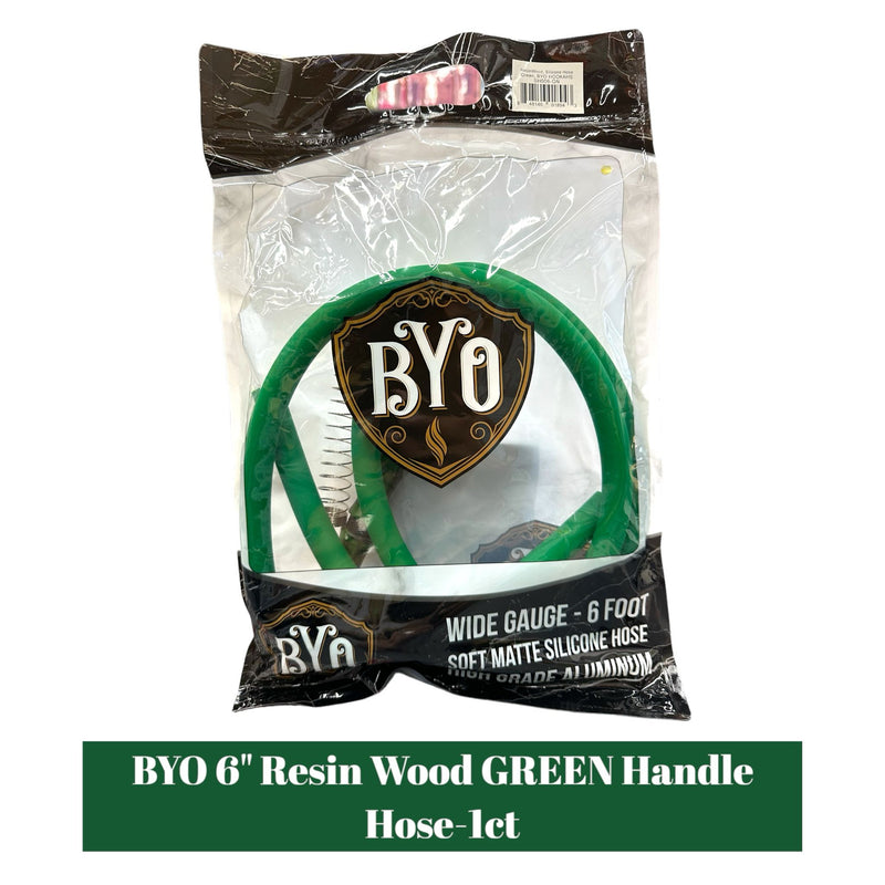 B.Y.O 6" Resin Wood Handle Hose-1ct