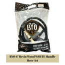 B.Y.O 6" Resin Wood Handle Hose-1ct