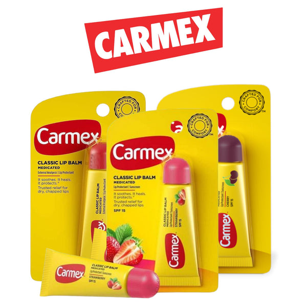 Carmex Lip Balm Tube 1pk Strawberry- 12ct