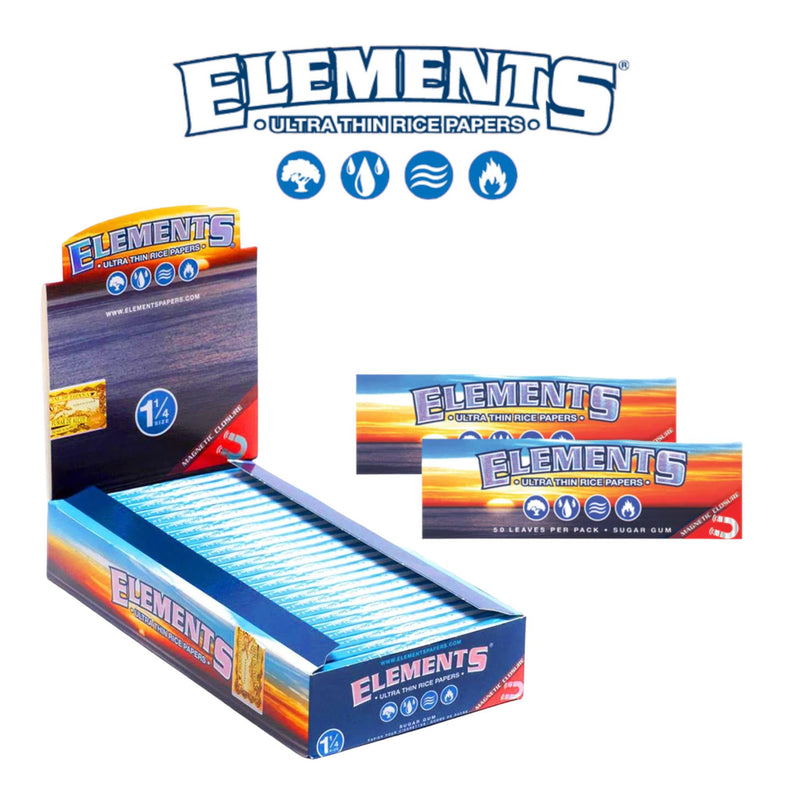 Elements Rolling Paper 1 1/4-25ct