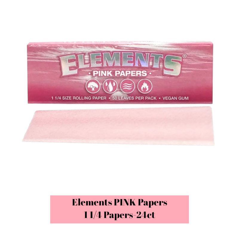 Elements Rolling Paper PINK 1 1/4 - 25ct