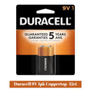 Duracell 9V 1pk Coppertop- 12ct