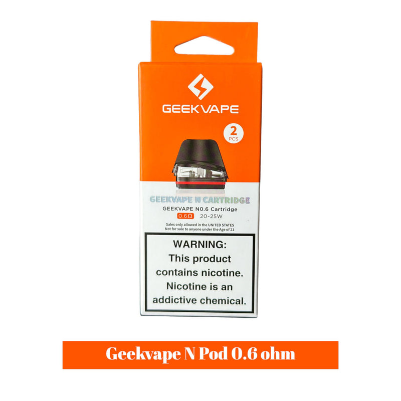 Geekvape N Cartridge Replacement Pods -2pcs Geekvape N Cartridge Replacement Pods -2pcs