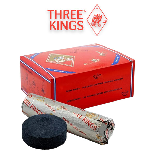 Three Kings Charcoal 33mm-100ct