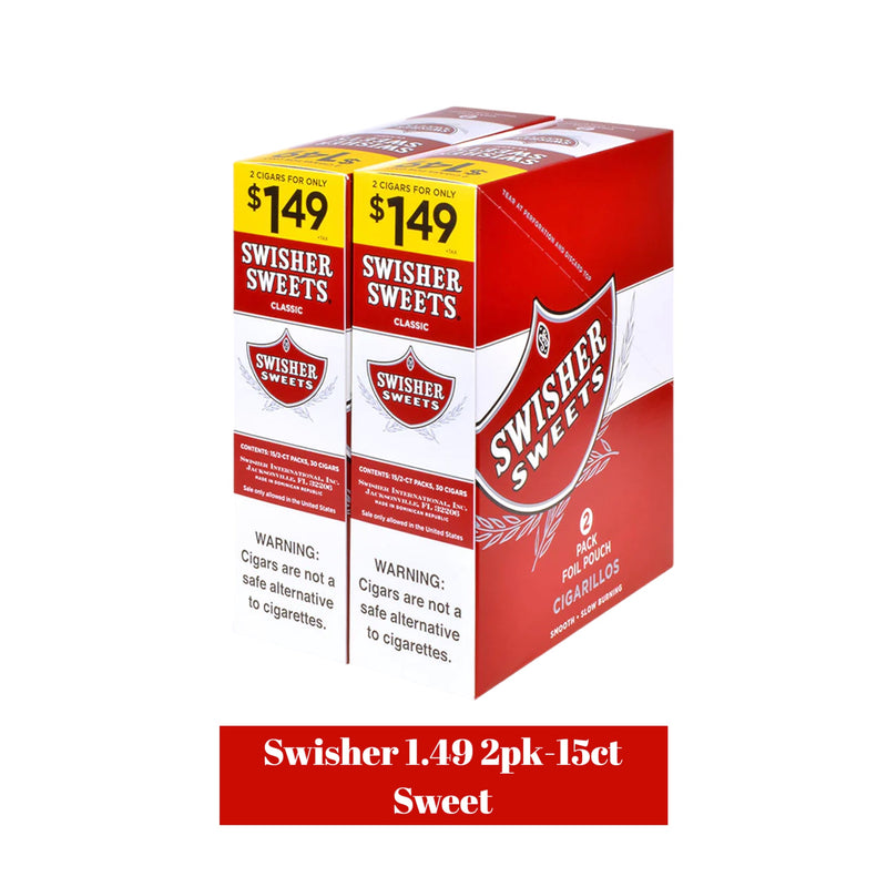 Swisher Pouch 2pk 1.49$-30ct