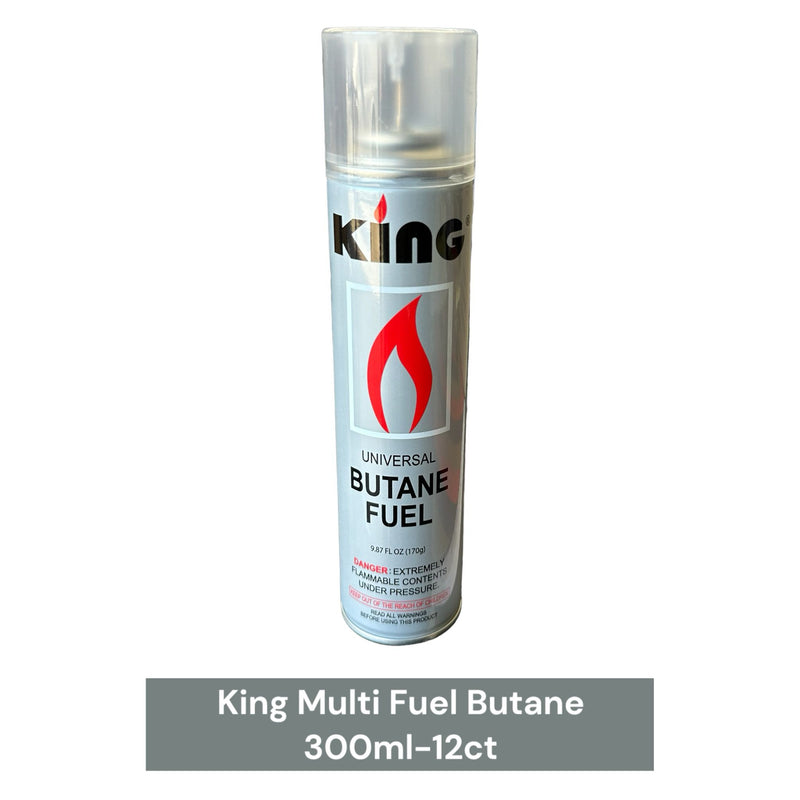King Multi Fuel Butane 300ml - 12ct
