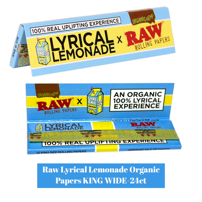 Raw Lyrical Lemonade Organic Papers KING WIDE-24ct