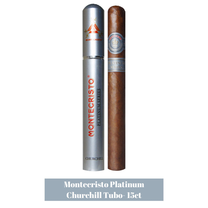 Montecristo Platinum Churchill Tubo- 15ct