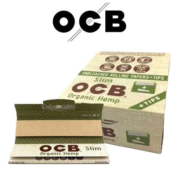 OCB Organic Hemp King Papers + Tips -24ct