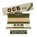 OCB Organic Hemp King Papers + Tips -24ct