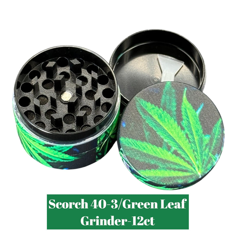 Scorch 40-3/Green Leaf Grinder- 12ct