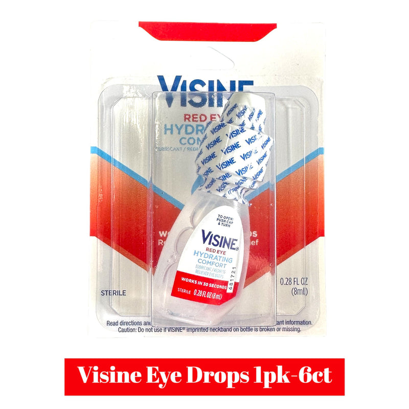 Visine Eye Drops 1pk- 6ct
