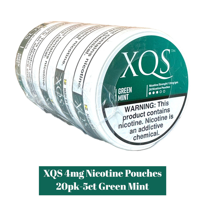 XQS Nicotine Pouches 4mg 20pk- 5ct