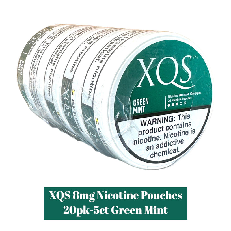 XQS Nicotine Pouches 8mg 20pk- 5ct