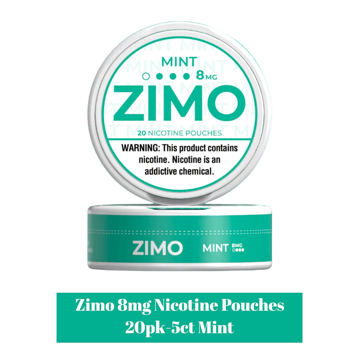 Zimo 8mg Nicotine Pouches 20pk -5ct | SoCAL Distro LLC