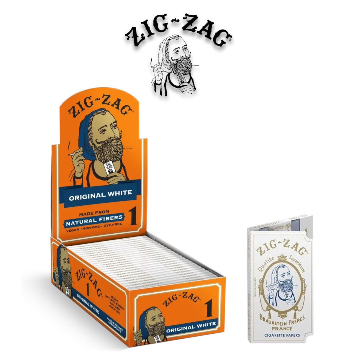 Zig Zag Original White Single Wide-24pack | SoCAL Distro LLC