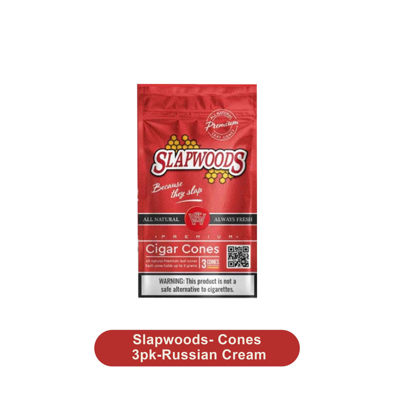 Slapwoods Cones 3pk Russian Cream 10ct Slapwoods Cones 3pk Russian Cream 10ct