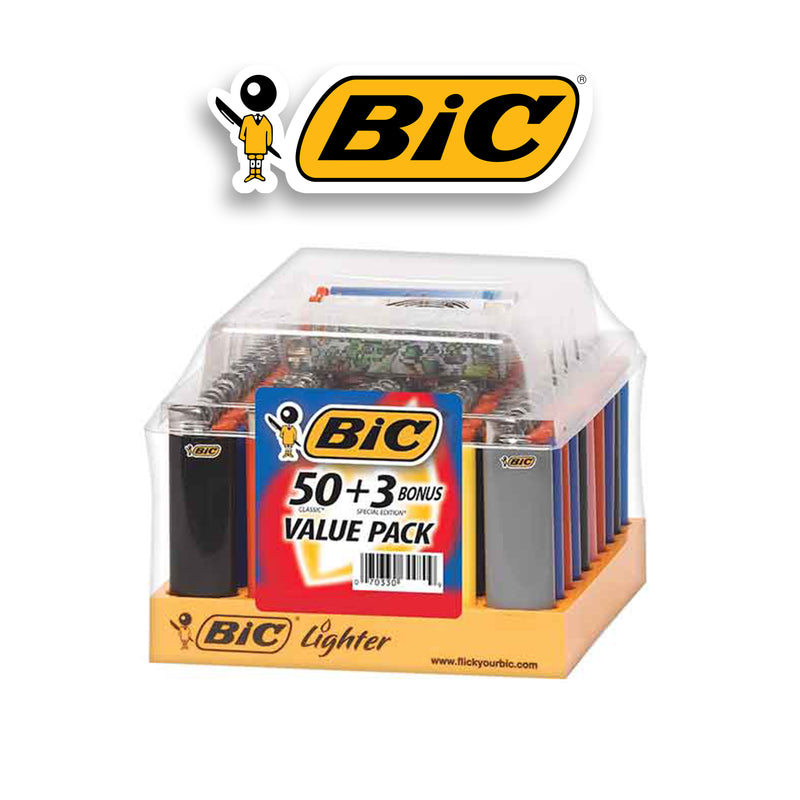 BIC lighter Display Large 53 Count (50 + 3 Free)