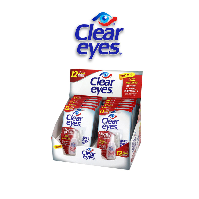 Clear Eyes Redness Relief Eye Drops -12 count