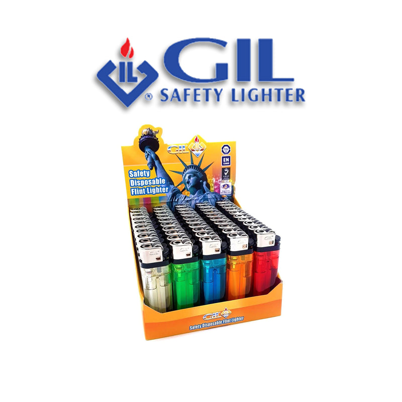 Gil Safety Disposable Lighters Display-50ct