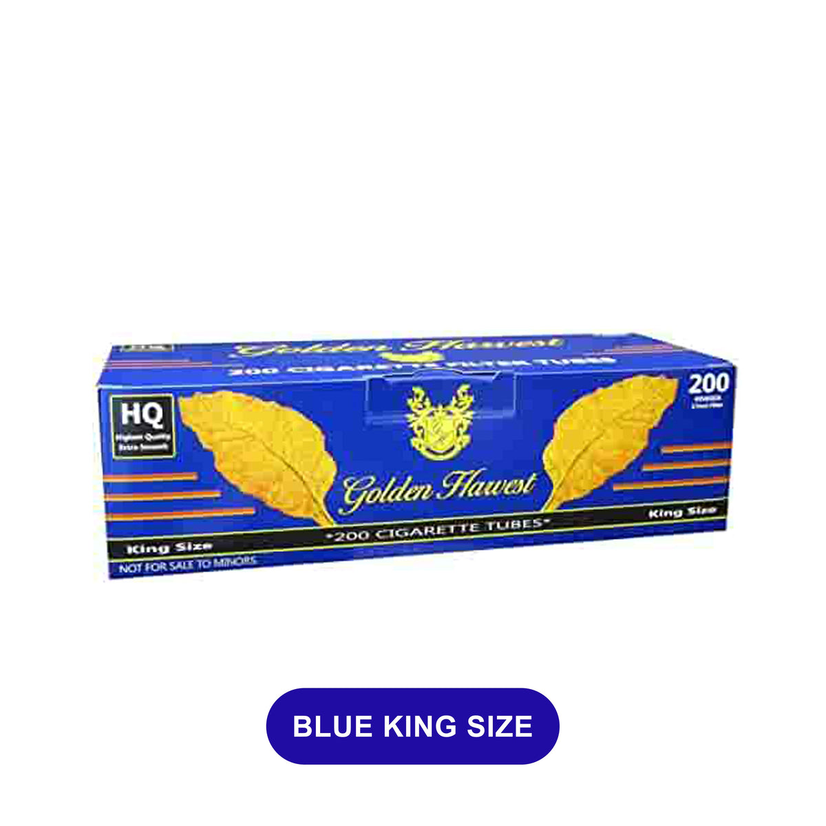 cigarette tubes wholesale Golden Harvest Empty Cigarette King Tubes 200ct- 5Pack