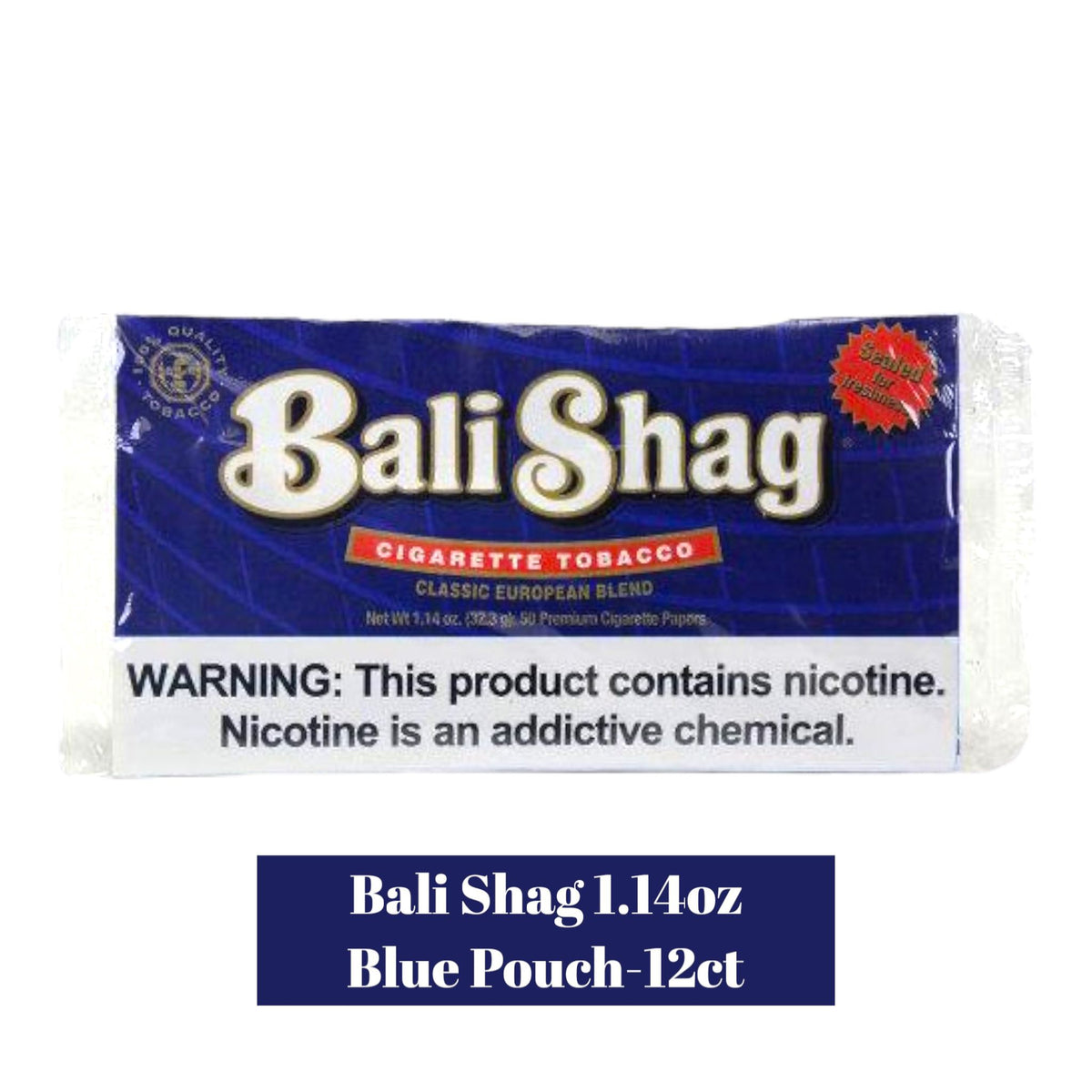 blue packet tobacco Kentuckys Best (Mild) Pipe BnB Tobacco Bugler Original Cigarette Tobacco Pouch